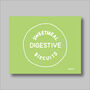 Custard Cream, Jammie Dodger, Bourbon And Digestive Biscuits Set Of Four Green Prints, thumbnail 3 of 10