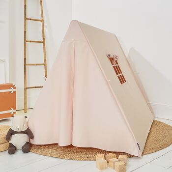 Personalised Pink A Frame Playhouse Tent, 2 of 5