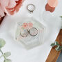 Hexagonal Acrylic Personalised Wedding Ring Box, thumbnail 4 of 12