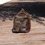 Genuine Leather Holdall Luggage In Brown, thumbnail 5 of 12