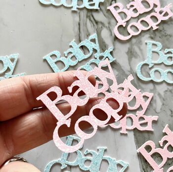 Personalised Baby Shower Table Confetti, 5 of 5