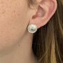 Boudicca Sheild Earrings, Celtic Stud Earrings, thumbnail 2 of 3