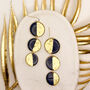 Navy And Gold Foil Large Statement Drop Earrings, thumbnail 2 of 9