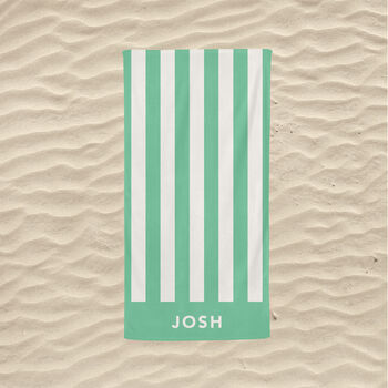 Personalised Striped Beach Towel, 5 of 8