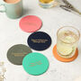 Handmade Personalised Leather Coasters, thumbnail 1 of 2