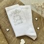Mother Of Bride Wedding Socks, thumbnail 4 of 4