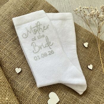 Mother Of Bride Wedding Socks, 4 of 4