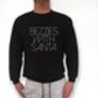 'Bezzies With Santa' Slogan Sweatshirt, thumbnail 3 of 3