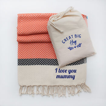 Personalised Soft Cotton Blanket, New Baby Gift, 8 of 12