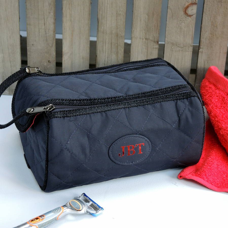 quilted wash bag