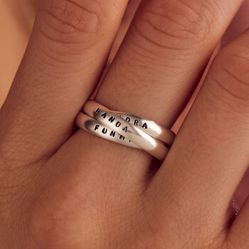 Personalised Russian Script Ring, 2 of 10