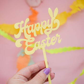 Hoppy Easter Cake Topper With Bunny Ears, 6 of 7