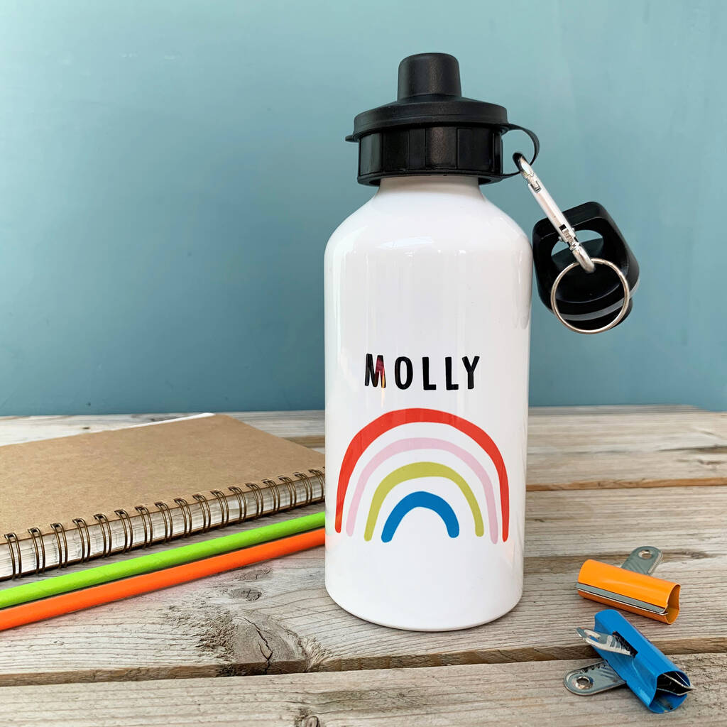 Rainbow Water Bottle By Hendog Designs | notonthehighstreet.com