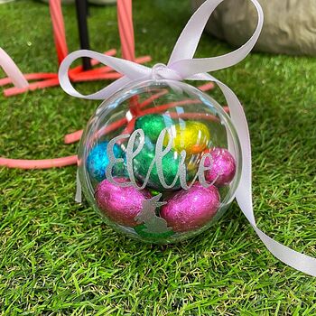 Personalised Easter Egg Chocolate Bauble, 2 of 4