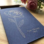 Thank You Bridesmaid Personalised Peony Flower Gold Foil Wedding Card, thumbnail 2 of 12