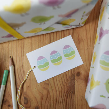 Pastel Chicks Easter Wrapping Paper, 4 of 5