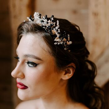Black And Silver Bridal Crown, 4 of 5