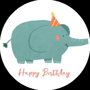 Elephant Birthday Lollipop, 2 of 3