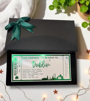 Surprise Holiday Personalised Gift Voucher Ticket, 9 of 11
