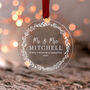 First Christmas As Mr And Mrs, Married Couple Bauble, thumbnail 10 of 10