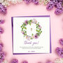 Thank You Communion Cards Floral Wreath, thumbnail 1 of 5