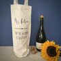 Personalised Thank You Teaching Assistant/Teacher Bottle Bag, thumbnail 2 of 3