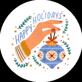 Happy Holidays Hand And Bauble Lollipop, 2 of 4