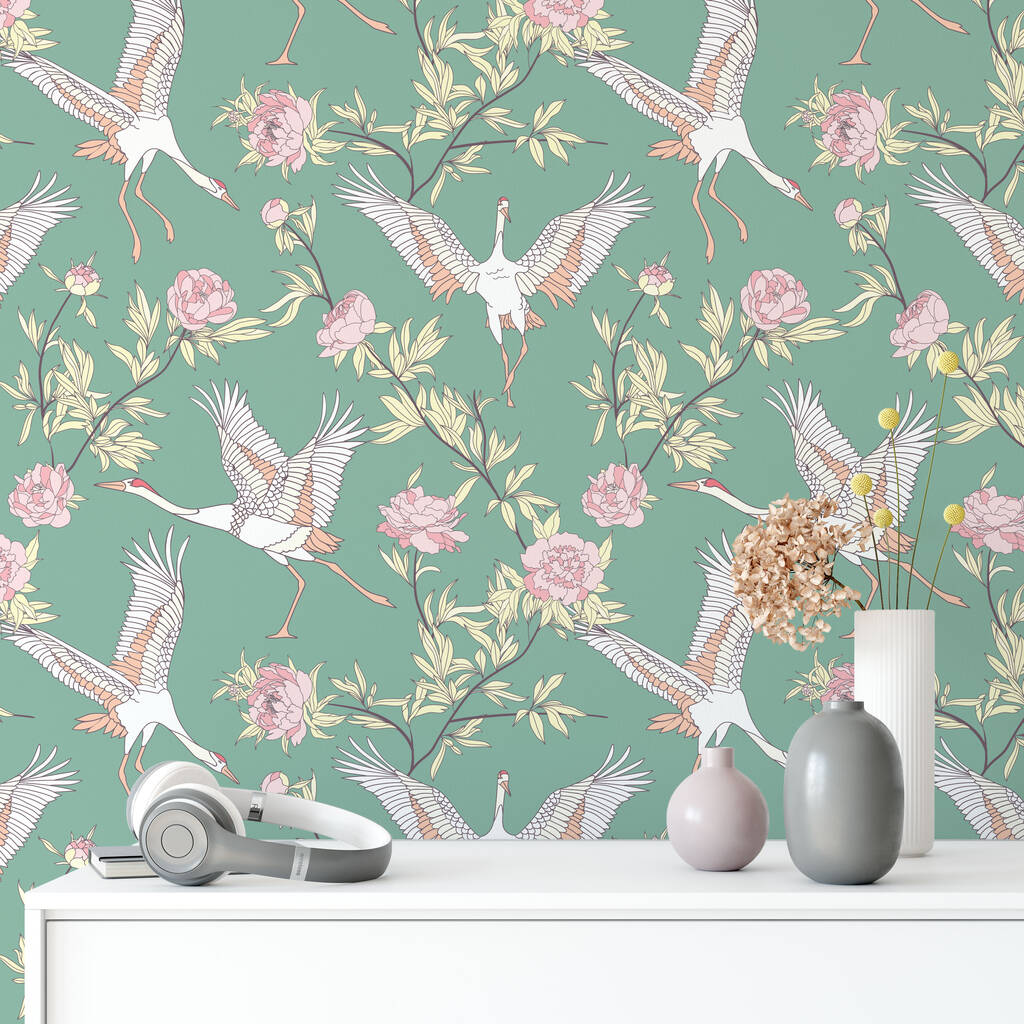 Elegant Cranes Wallpaper, 1 of 5