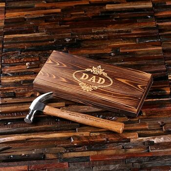 Personalised Hammer Wooden Box Engraved, 12 of 12