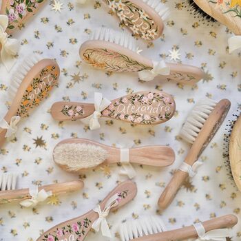 Personalised Hand Painted Baby Brush Keepsake Gift, 8 of 12