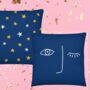 Personalised Abstract Design Two Sided Cushion, thumbnail 4 of 4