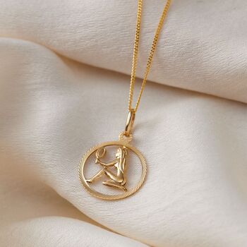 9ct Gold Zodiac Pendant Necklace, 2 of 6