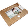 Personalised Our Love Story Wooden Photo Frame With Tag, thumbnail 5 of 7