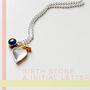 Bridesmaid Heart Letter Charm Necklace In A Box, thumbnail 3 of 11