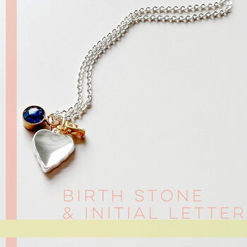 Bridesmaid Heart Letter Charm Necklace In A Box, 3 of 11
