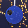 Personalised Star Sign Zodiac Christmas Tree Ornament, thumbnail 4 of 5