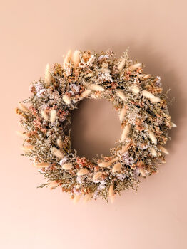 Dried Flower Wreath With Statice, 2 of 5