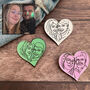 Custom Couple Portrait Pin – Personalised Engraved, thumbnail 1 of 6