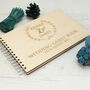 Personalised Wooden Engraved Wreath Wedding Guest Book, thumbnail 1 of 6