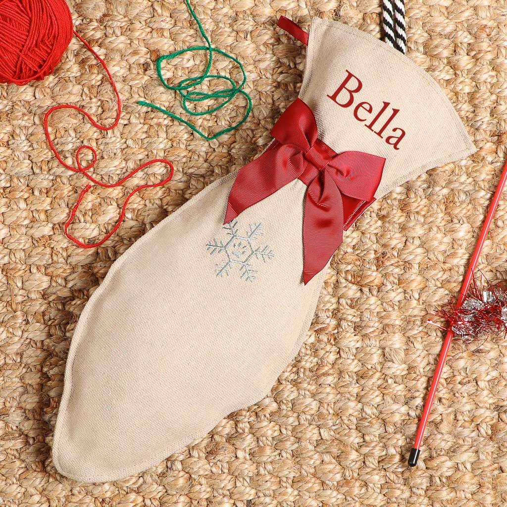 Personalised Pet Cat Christmas Stocking, 1 of 3