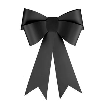 Elegant Black Decorative Card Bow For Home Décor, 5 of 5