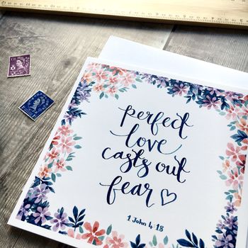'Perfect Love Casts Out Fear' Card, 3 of 3