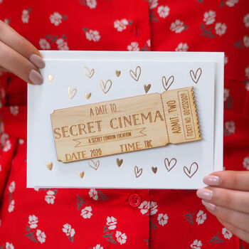 Personalised Wooden Ticket Gift Card, 2 of 10
