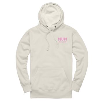 Personalised Name And Date Unisex Hoodie, 7 of 12