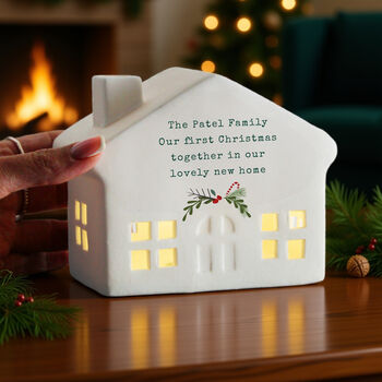 Personalised Christmas LED House, 2 of 5