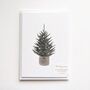 'Simple Christmas Tree' Pack Of Six Flat Notecards, thumbnail 2 of 5
