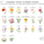Flower Themed Wedding Table Plan Cards, thumbnail 7 of 8