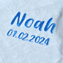 Personalised Baby Blue Blanket With Cars, thumbnail 2 of 7