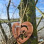 Cat Pet Memorial Rust Metal Love Heart Plaque, thumbnail 8 of 11