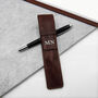 Personalised Refillable Leather Journal And Pen Holder, thumbnail 4 of 7